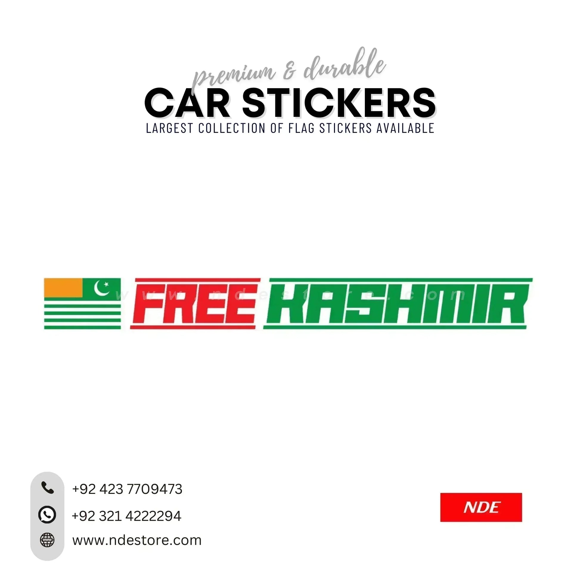 STICKER FREE KASHMIR - ndestore.com
