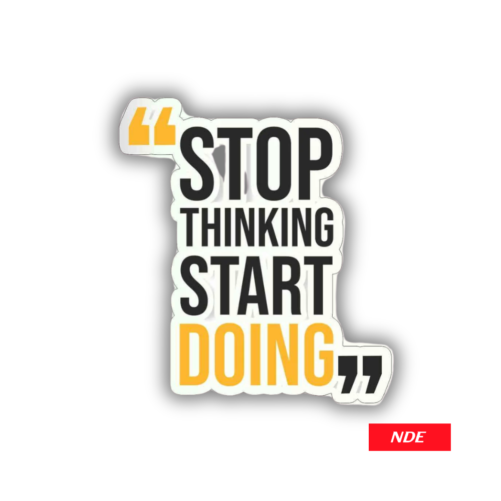 STICKER DECAL START DOING