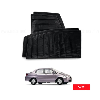SUN SHADE SET BLACK WRINKLE FOR HONDA CITY (2008-2026)