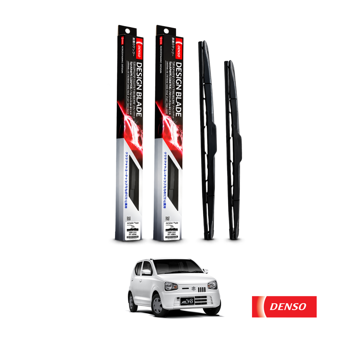 WIPER BLADE DENSO HYBRID TYPE FOR SUZUKI ALTO (2018-2026)