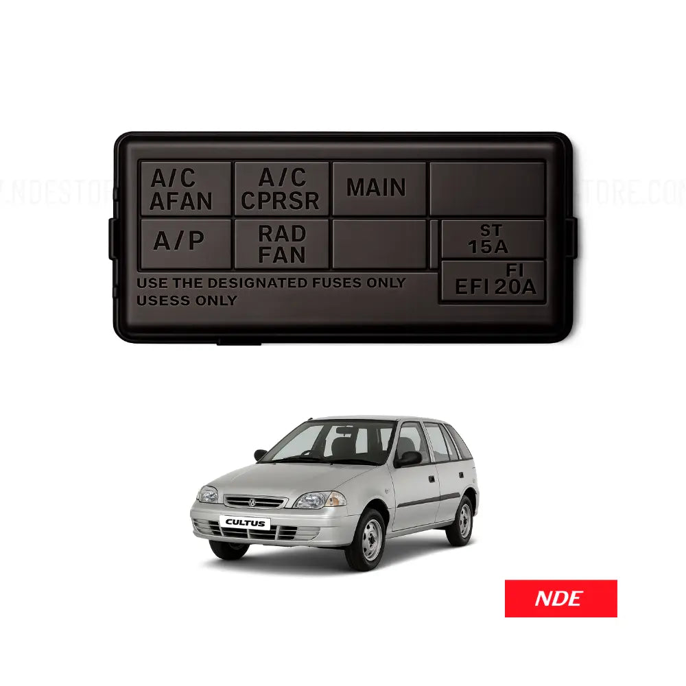 FUSE BOX COVER FOR SUZUKI CULTUS EFI