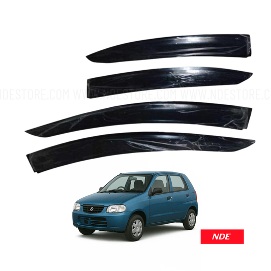 AIR PRESS BLACK TINTED DOOR WINDOW VISOR FOR SUZUKI ALTO (1000CC)