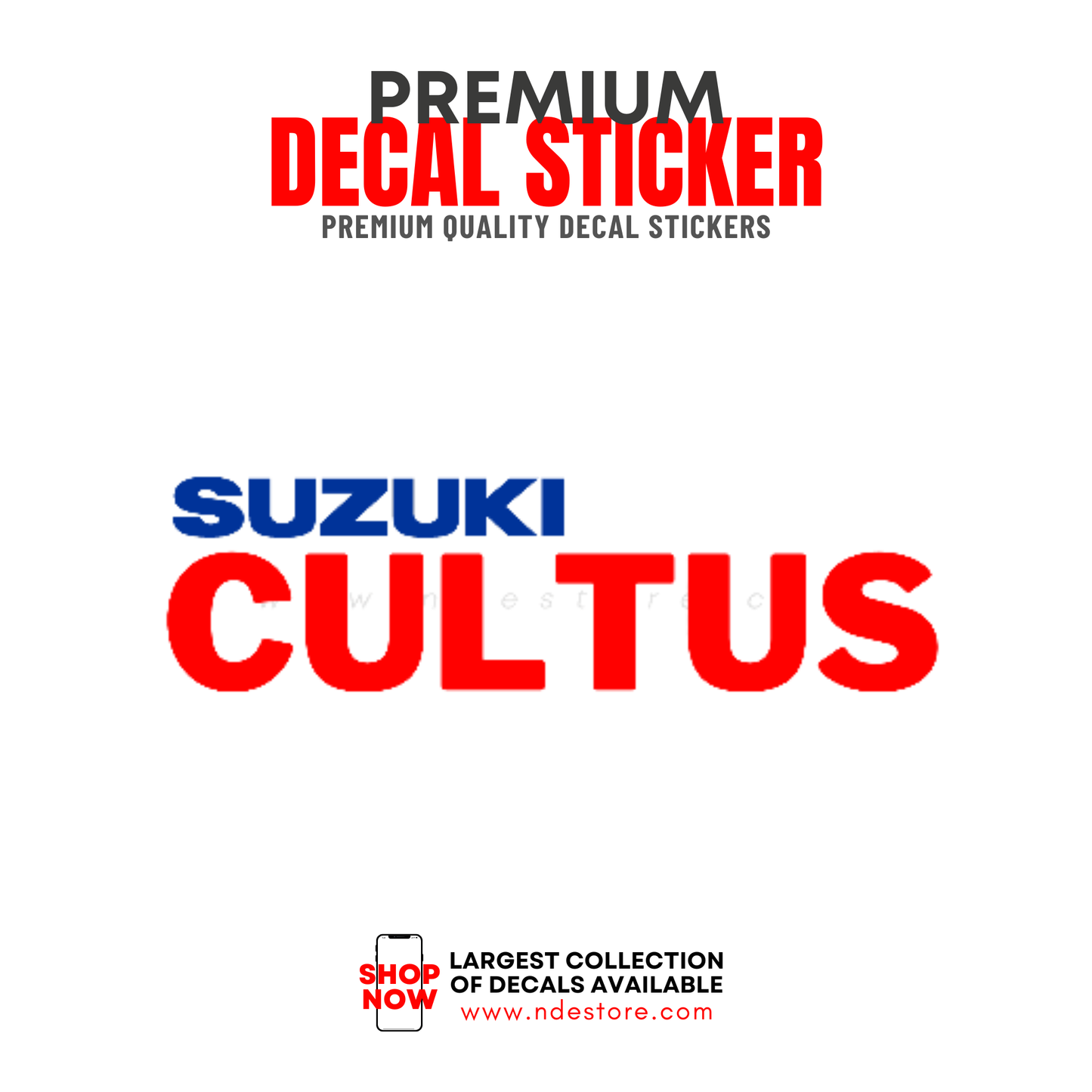 STICKER DECAL SUZUKI CULTUS