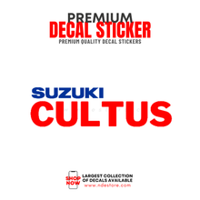 STICKER DECAL SUZUKI CULTUS