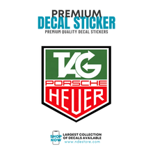 STICKER DECAL TAG PORSCHE HEUER