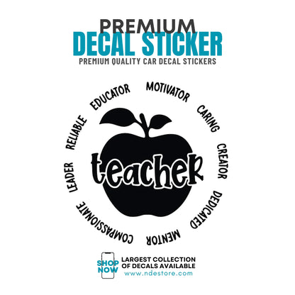 STICKER DECAL TEACHER