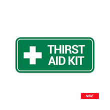 STICKER DECAL THIRST AID KIT