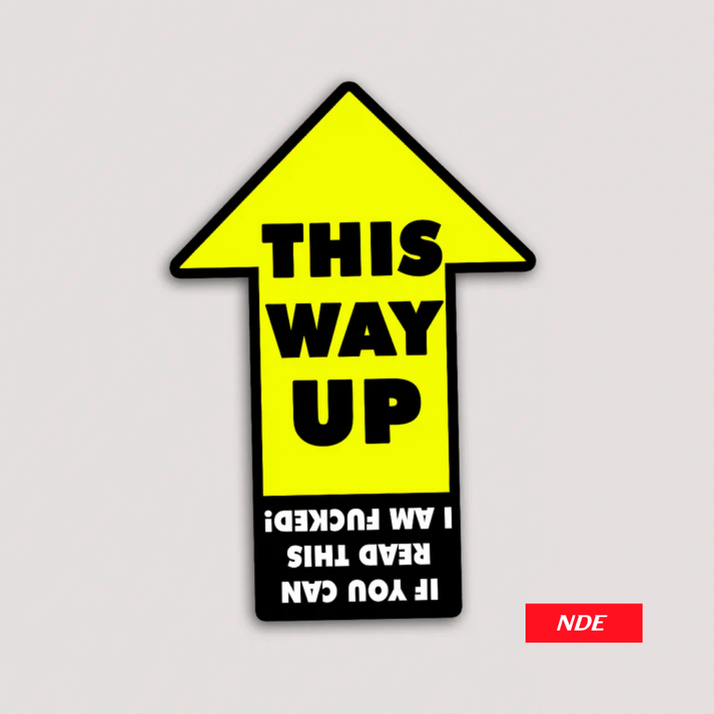 STICKER DECAL THIS WAY UP