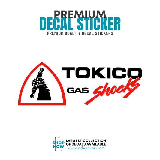 STICKER DECAL TOKICO GAS SHOCKS