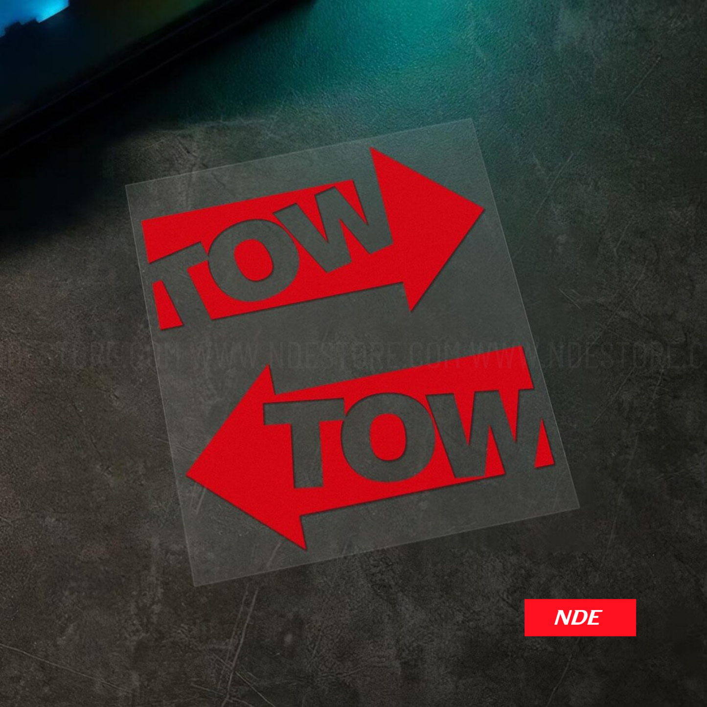 STICKER DECAL TOW