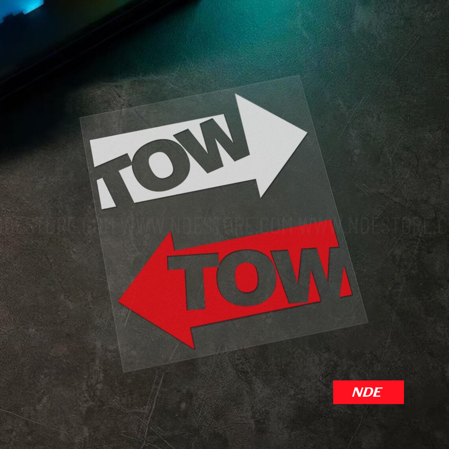 STICKER DECAL TOW