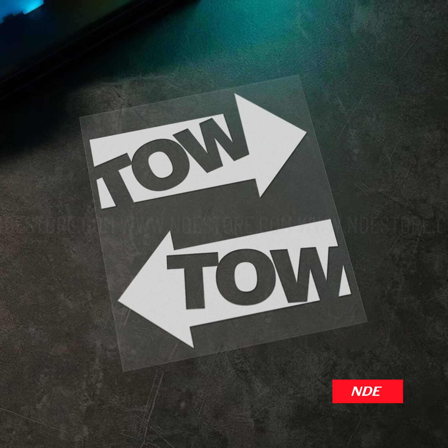 STICKER DECAL TOW