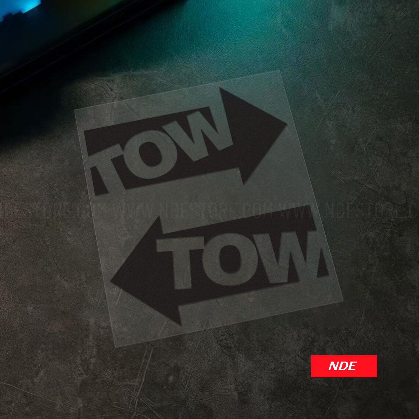 STICKER DECAL TOW