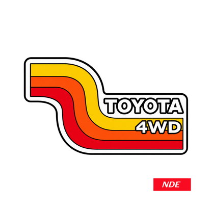 STICKER DECAL TOYOTA TEQ 4WD