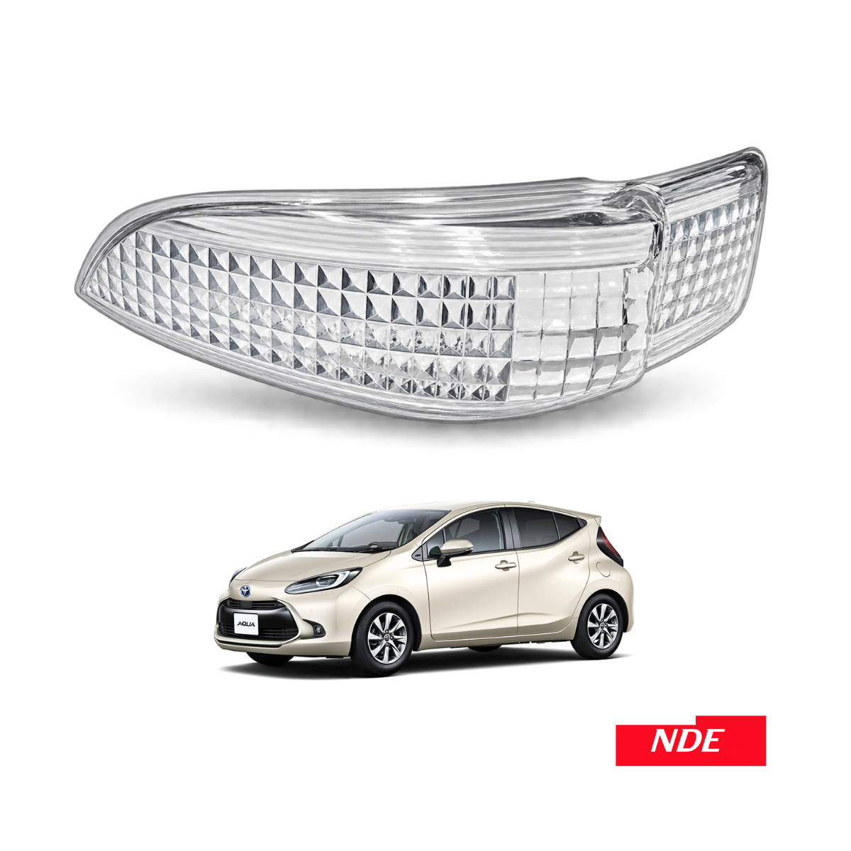 SIDE MIRROR LIGHT LENS COVER FOR TOYOTA AQUA