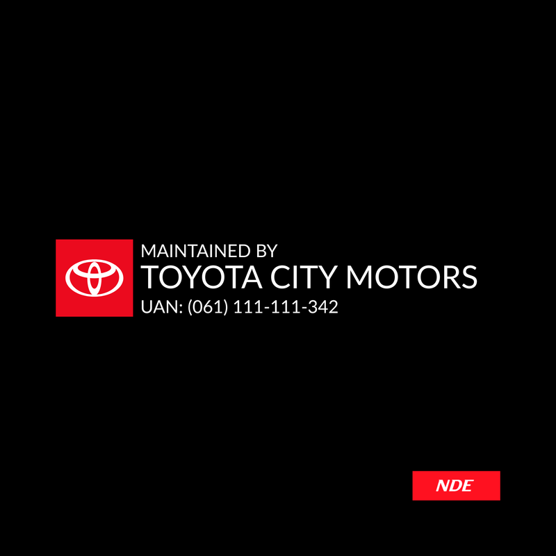 STICKER DECAL TOYOTA CITY MOTORS