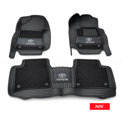 FLOOR MAT 10D STYLE FOR TOYOTA COROLLA (2008-2025)