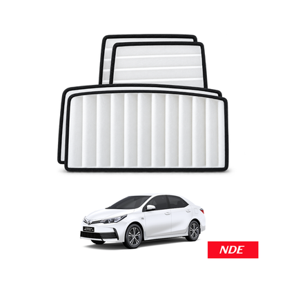 SUN SHADE SET WHITE FOR TOYOTA COROLLA