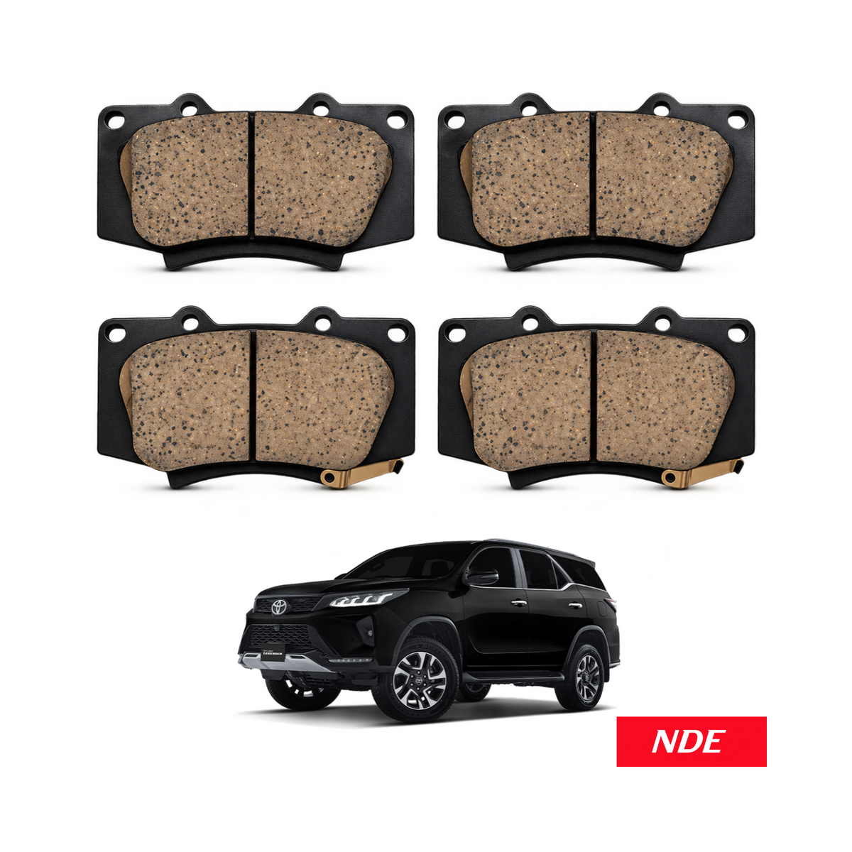 BRAKE DISC PAD SET FRONT AKEBONO FOR TOYOTA FORTUNER