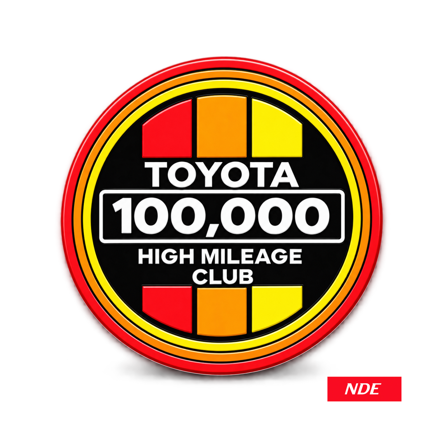 STICKER DECAL TOYOTA HIGH MILEAGE CLUB
