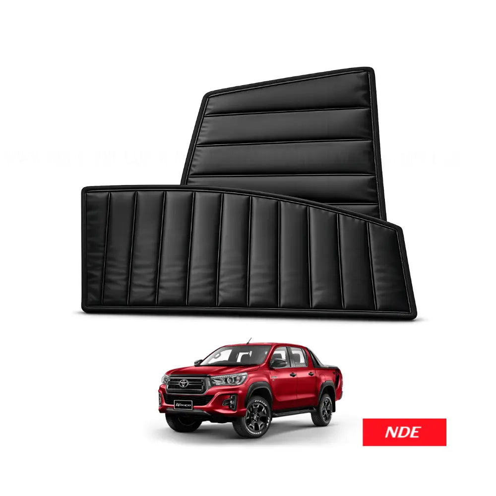 SUN SHADE SET BLACK WRINKLE FOR TOYOTA HILUX ROCCO