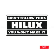 STICKER DECAL HILUX