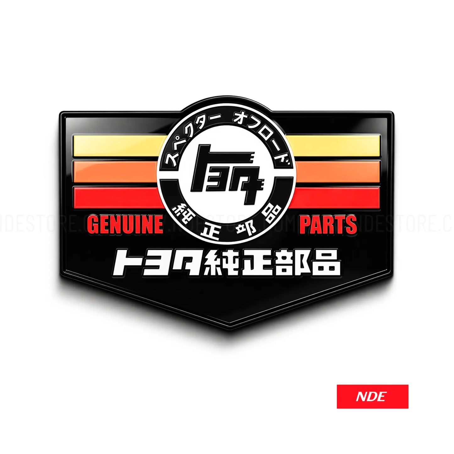 STICKER DECAL TEQ TOYOTA GENUINE PARTS
