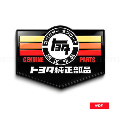 STICKER DECAL TEQ TOYOTA GENUINE PARTS