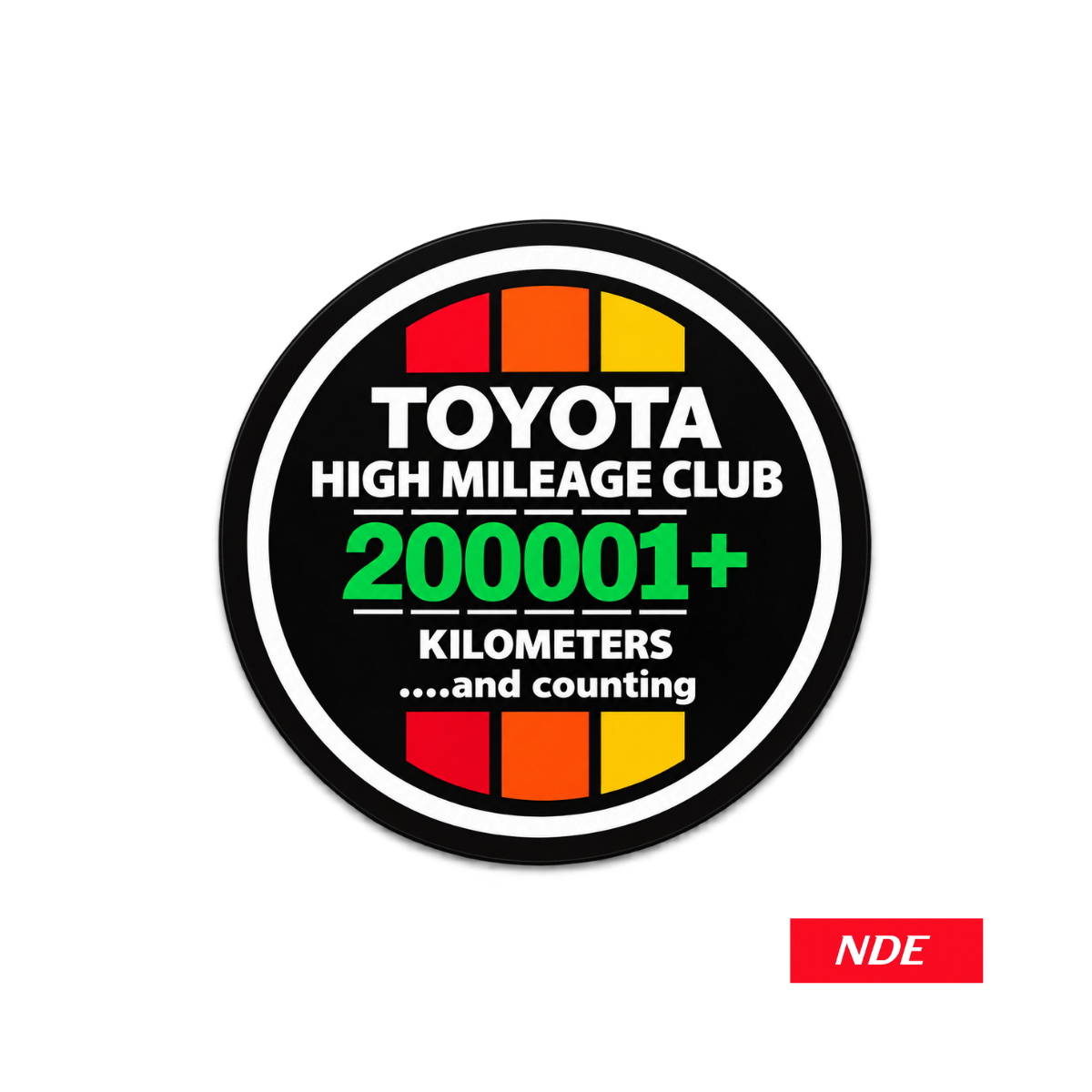 STICKER DECAL TOYOTA TEQ HIGH MILEAGE CLUB
