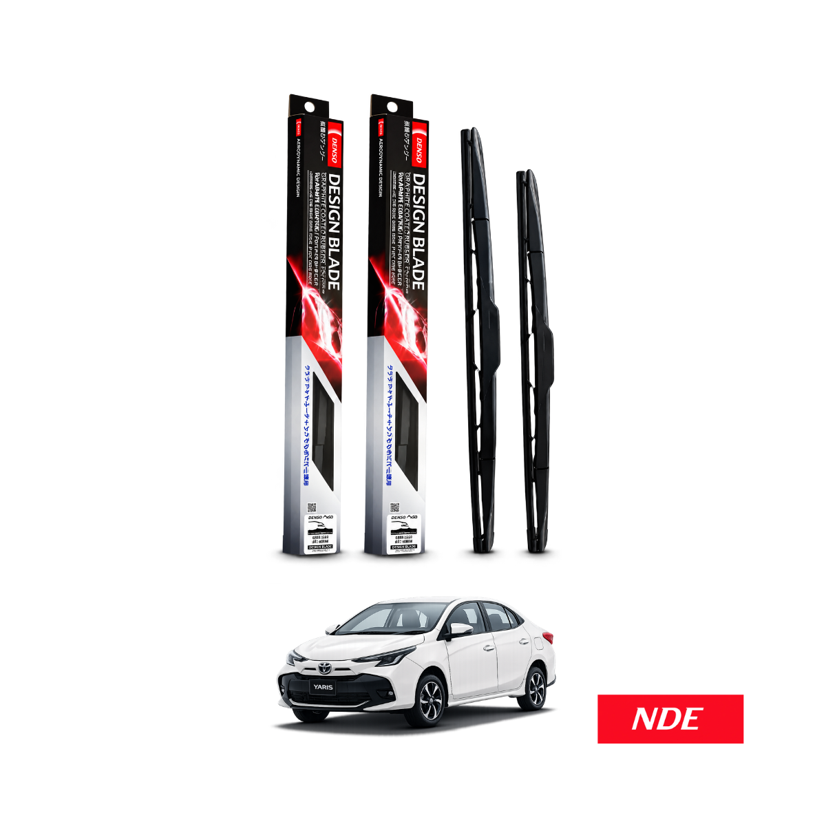 WIPER BLADE DENSO HYBRID TYPE FOR TOYOTA YARIS