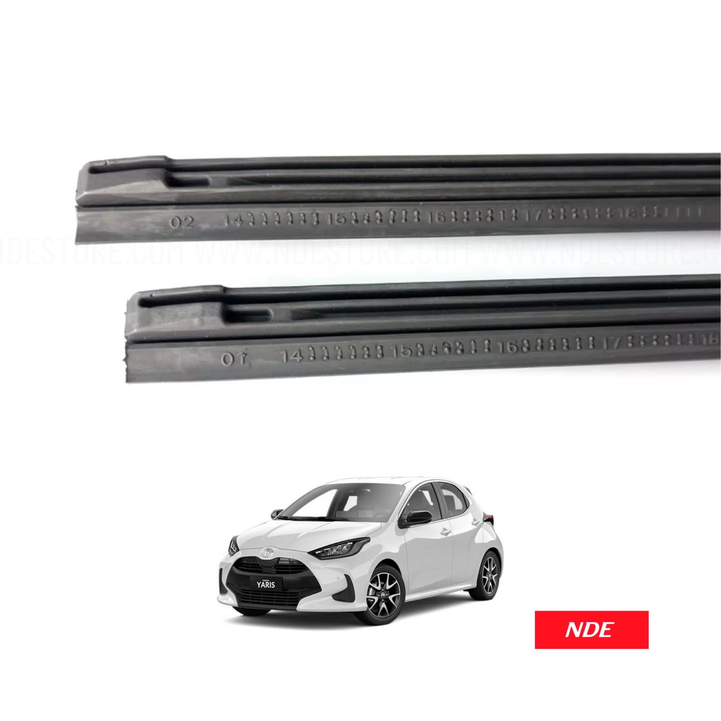 WIPER BLADE RUBBER GENUINE FOR TOYOTA YARIS JDM (2020-2026)