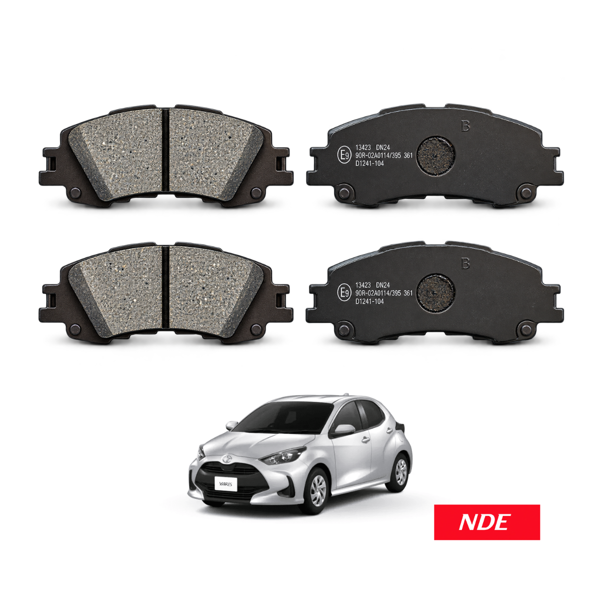 BRAKE DISC PAD SET FRONT GENUINE FOR TOYOTA YARIS KSP210