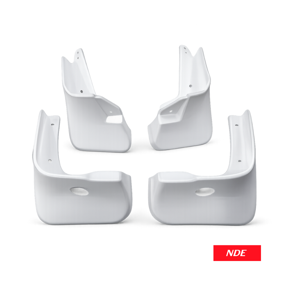 MUD FLAP SET WHITE FOR TOYOTA YARIS