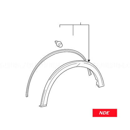 FENDER FLARE FOR TOYOTA AQUA