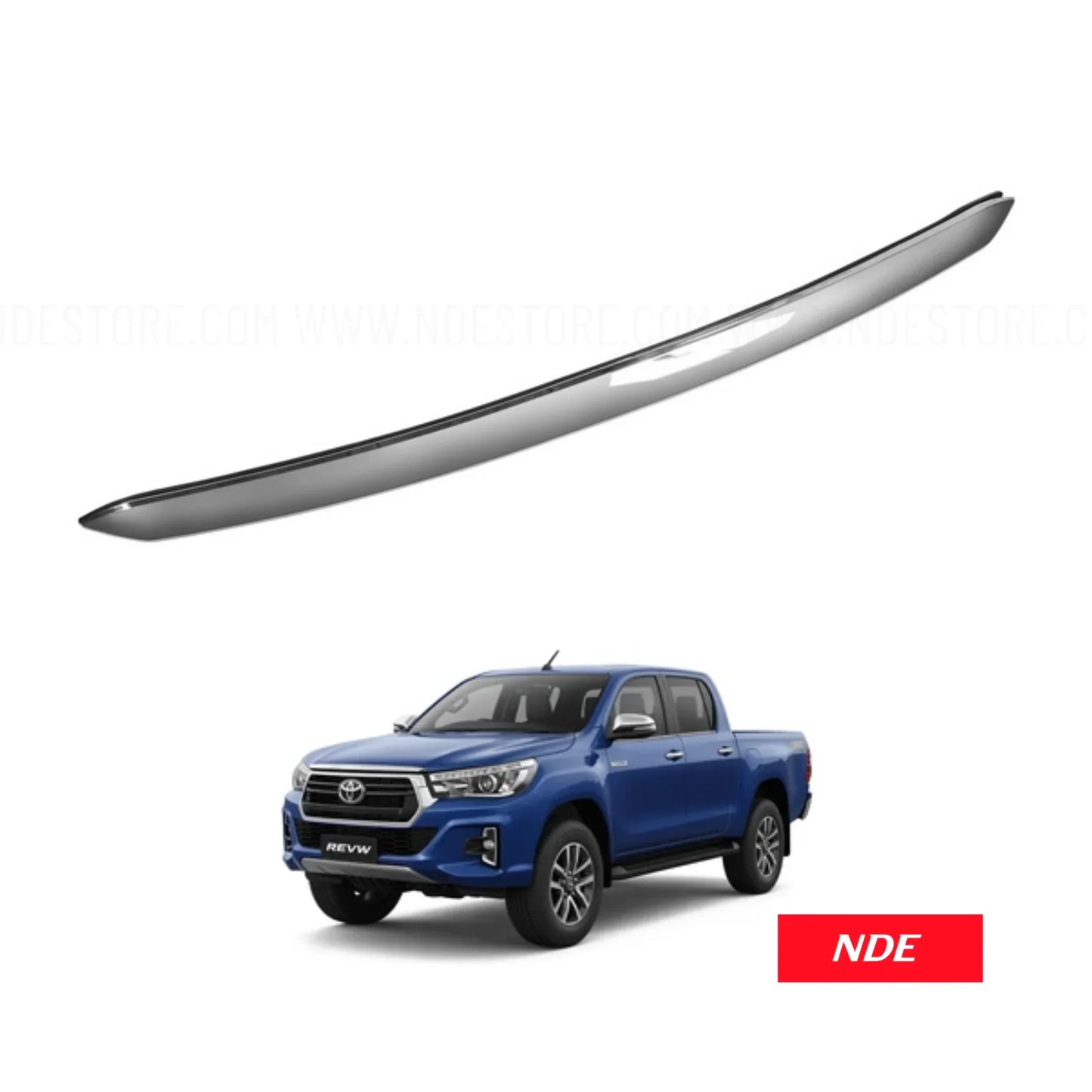 BONNET MOLDING CHROME FOR TOYOTA HILUX REVO (2017-2025)