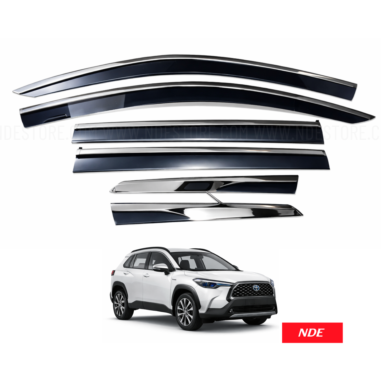 AIR PRESS DOOR VISOR SET FOR TOYOTA COROLLA CROSS