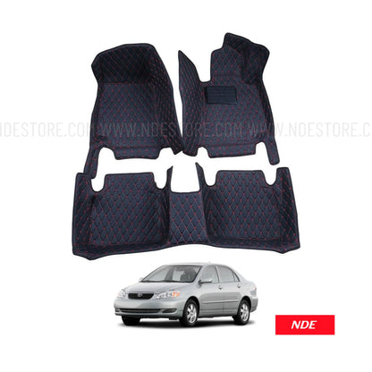 FLOOR MAT 7D STYLE FOR TOYOTA COROLLA (2002-2008)