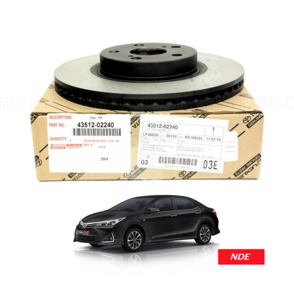 BRAKE WHEEL ROTOR FRONT FOR TOYOTA COROLLA (2008-2026)