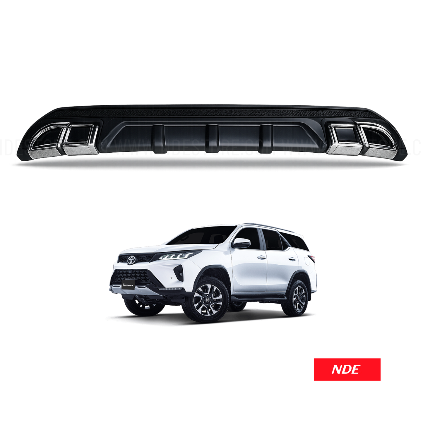 BUMPER DIFFUSER REAR FOR TOYOTA FORTUNER (2016-2026)