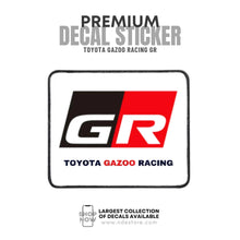 STICKER DECAL GR TOYOTA GAZOO RACING