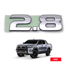 MONOGRAM EMBLEM 2.8 DOOR BADGE FOR TOYOTA HILUX