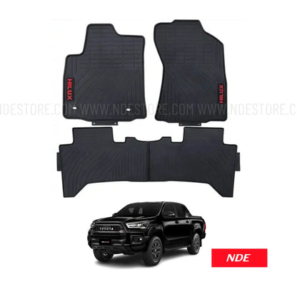 FLOOR MAT RUBBER LATEX  FOR TOYOTA HILUX REVO