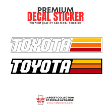 STICKER DECAL TEQ TOYOTA STRIPES