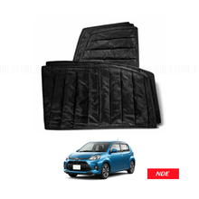 SUN SHADE SET BLACK WRINKLE FOR TOYOTA PASSO