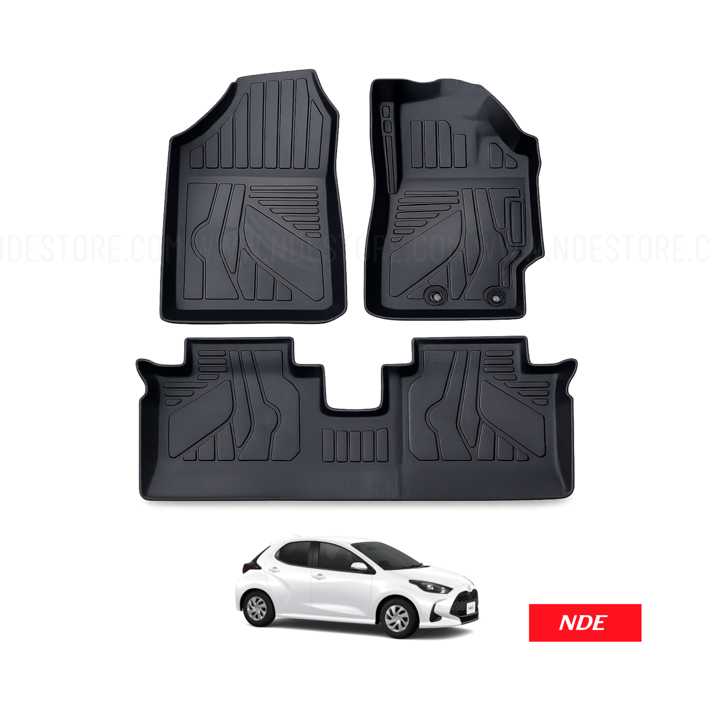 FLOOR MAT SET TPU STYLE FOR TOYOTA YARIS (KSP210)