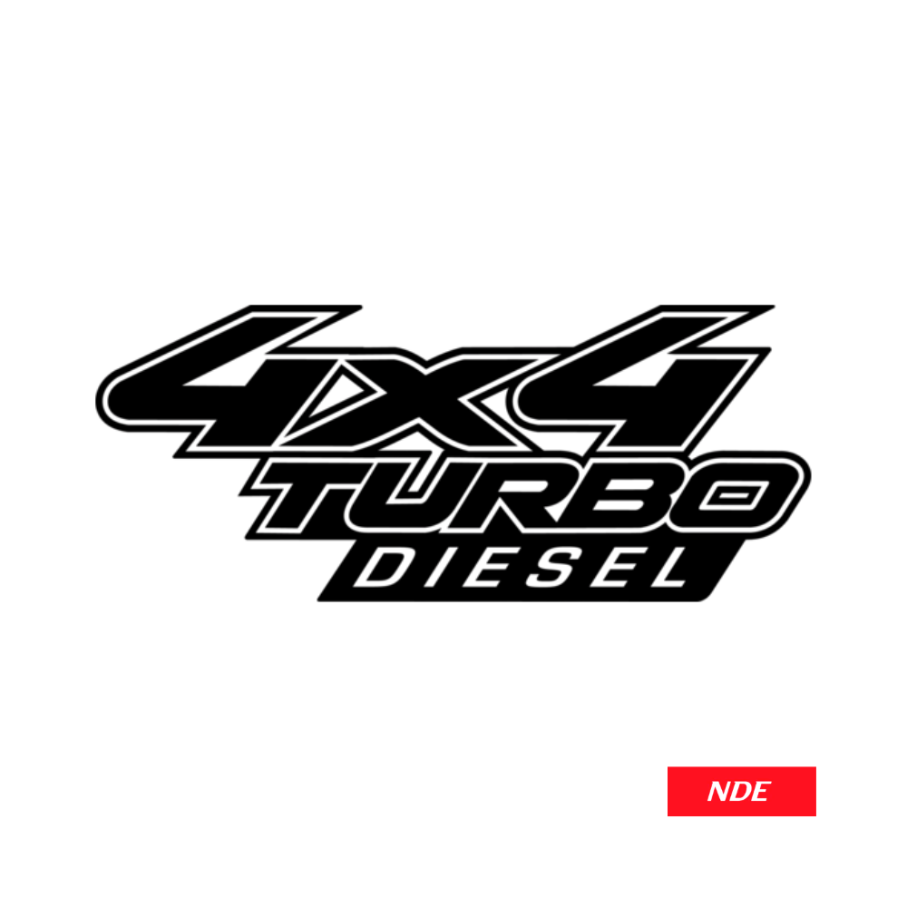 STICKER DECAL 4X4 TURBO DIESEL
