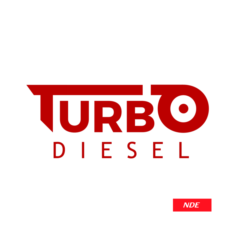 STICKER DECAL TURBO DIESEL RED