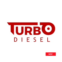 STICKER DECAL TURBO DIESEL RED