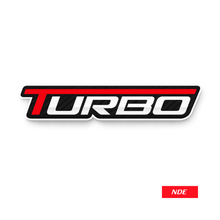 STICKER DECAL TURBO RED