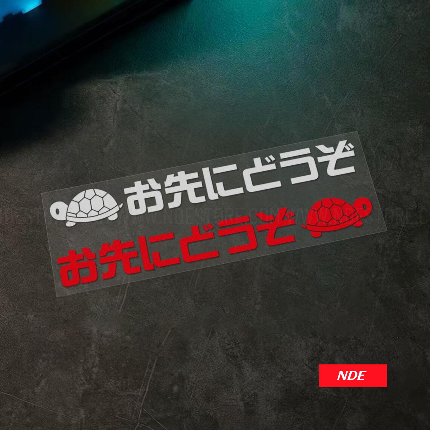 STICKER DECAL TURTLE RACE JDM